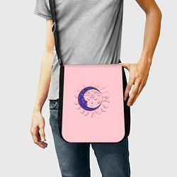 Сумка на плечо Спящие солнце и месяц в стиле модерн, цвет: 3D-принт — фото 2