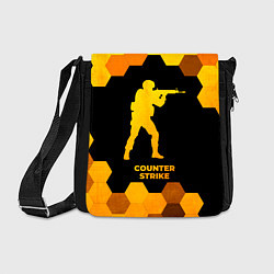 Сумка на плечо Counter Strike - gold gradient, цвет: 3D-принт