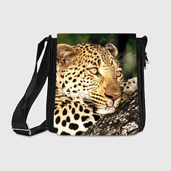 Сумка на плечо Леопард в лесу, цвет: 3D-принт
