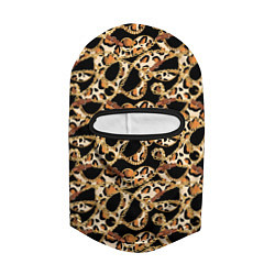 Балаклава Versace Леопардовая текстура, цвет: 3D-черный — фото 2