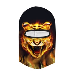 Балаклава Тигр В Пламени, цвет: 3D-черный — фото 2