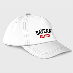 Бейсболка FC Bayern Est. 1900, цвет: белый