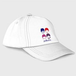 Бейсболка The Beatles faces, цвет: белый