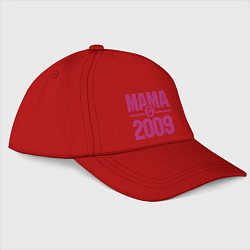 Бейсболка Мама с 2009 года, цвет: красный