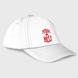 Бейсболка Легенда #17, цвет: белый