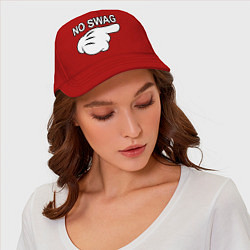 Бейсболка No swag, цвет: красный — фото 2