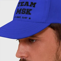 Бейсболка Team MSK est. 1147, цвет: синий — фото 2