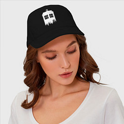 Бейсболка Тардис white - Доктор Кто, цвет: черный — фото 2