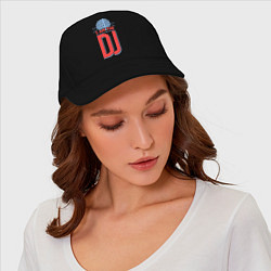 Бейсболка I am the DJ, цвет: черный — фото 2
