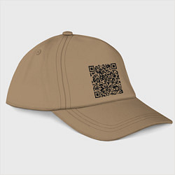 Бейсболка QR-код Скала Джонсон, цвет: миндальный
