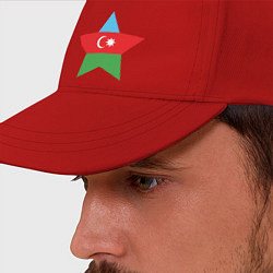 Бейсболка Azerbaijan Star, цвет: красный — фото 2