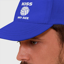 Бейсболка Kiss - My Ace, цвет: синий — фото 2