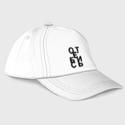 Бейсболка Отстань! Удались!, цвет: белый