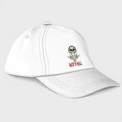 Бейсболка Rock n Roll Skull, цвет: белый