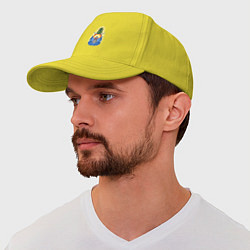 Бейсболка Акула - лето, цвет: желтый — фото 2