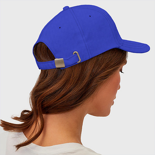 Бейсболка Спящая осенняя совушка / Синий – фото 5