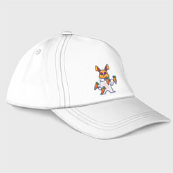 Бейсболка Кролик - атлет, цвет: белый