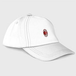 Бейсболка Футбольный клуб Milan, цвет: белый