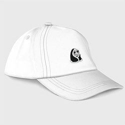 Бейсболка Лягушонок в одеяле, цвет: белый