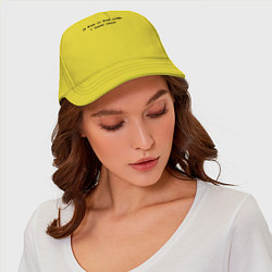 Бейсболка Моя улица - черный, цвет: желтый — фото 2