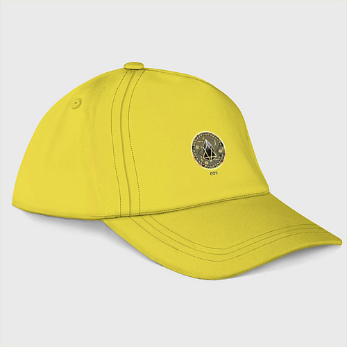 Бейсболка EOS крипто символ / Желтый – фото 3