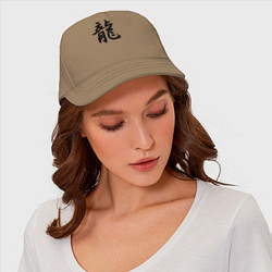 Бейсболка Дракон - иероглиф, цвет: миндальный — фото 2