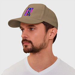 Бейсболка Cool Bart Simpson - neon glow, цвет: миндальный — фото 2