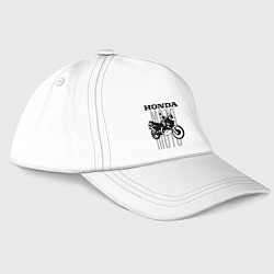 Бейсболка Moto - Honda, цвет: белый