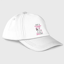 Бейсболка Just a girl who loves cats