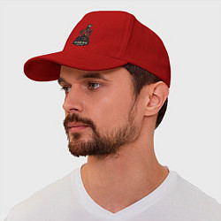 Бейсболка Chess master, цвет: красный — фото 2