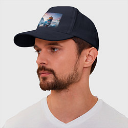Бейсболка Северный морской путь, цвет: тёмно-синий — фото 2