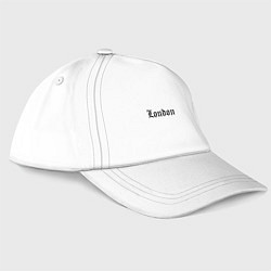 Бейсболка London - England, цвет: белый