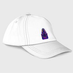 Бейсболка Bones медитация, цвет: белый