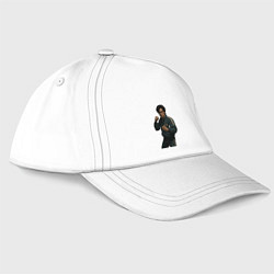 Бейсболка Игра в кальмара - игрок 218 в стойке, цвет: белый