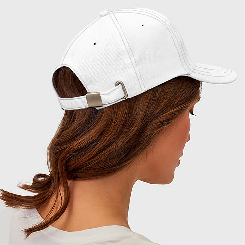 Бейсболка Doom2 logo / Белый – фото 5