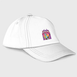 Бейсболка Bender is the thrash metal guitarist of the band F, цвет: белый
