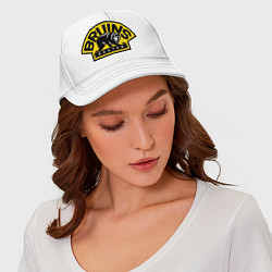 Бейсболка HC Boston Bruins Label, цвет: белый — фото 2