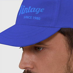 Бейсболка Vintage (since 1980), цвет: синий — фото 2