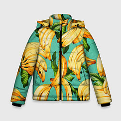Куртка зимняя для мальчика Банан, цвет: 3D-черный