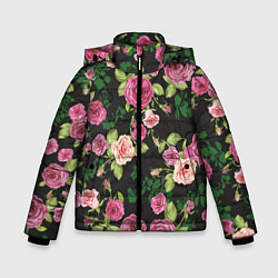 Зимняя куртка для мальчика Кусты из роз