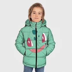 Куртка зимняя для мальчика Лицо Бульбазавра, цвет: 3D-черный — фото 2