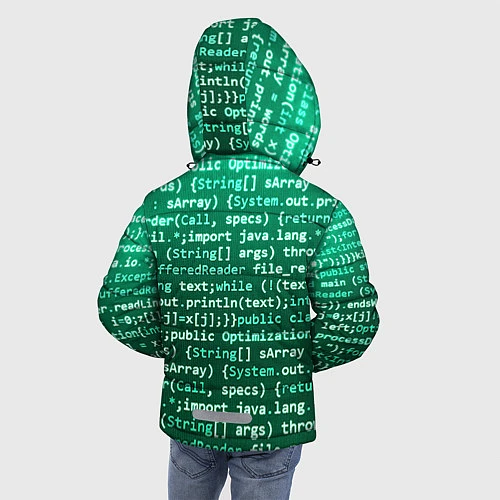 Зимняя куртка для мальчика Программирование 8 / 3D-Красный – фото 4