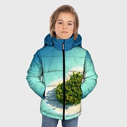 Куртка зимняя для мальчика Остров, цвет: 3D-черный — фото 2