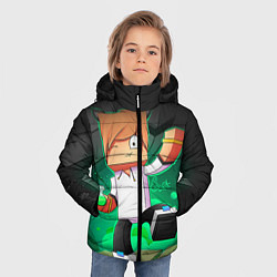 Куртка зимняя для мальчика TonyCreative 3, цвет: 3D-черный — фото 2