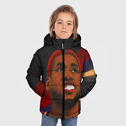 Куртка зимняя для мальчика LeBron Smile, цвет: 3D-черный — фото 2