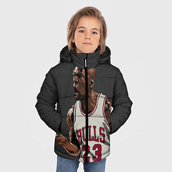 Куртка зимняя для мальчика Bulls 23: Jordan, цвет: 3D-черный — фото 2