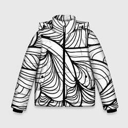 Куртка зимняя для мальчика Смелость и счастье, цвет: 3D-черный