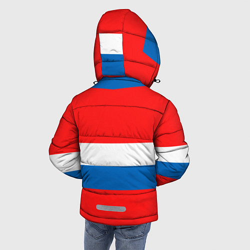 Зимняя куртка для мальчика Сборная РФ: домашняя форма / 3D-Красный – фото 4