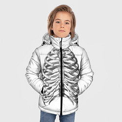 Куртка зимняя для мальчика Ребра, цвет: 3D-светло-серый — фото 2