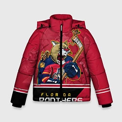 Куртка зимняя для мальчика Florida Panthers, цвет: 3D-красный